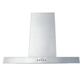ISX2142SQB-2 Brillia 42-inch Island Range Hood, 3-Speed, 680 CFM, Fits Ceiling Height 8'-9.5, Stainless Steel