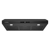 COS-KS6U30-BK 30 in. Haven Collection 500 CFM Ducted Under Cabinet Range Hood, Touch Controls, LED Lights in Matte Black, 30 inch