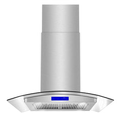COS-668ICS750 30 in. Lumin Collection 380 CFM Ducted Island Range Hood, Soft Touch Controls, LED Lights, Stainless Steel
