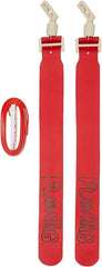 A pair of red straps, each labeled with the word "flite" in bold lettering.