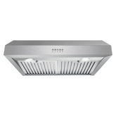 UC30 29.5 in. Ducted Under Cabinet Range Hood, Kitchen Over Stove Vent, 3-Speed Fan, Permanent Filters, LED Lights in Stainless Steel, 30 inch