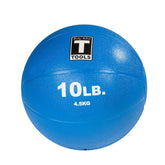 Rubber Medicine Ball - Superior Grip, Textured Surface, Adjustable Air Pressure Fitness Balls - Ideal for Cardio and Core Exercise in Home & Gym Workouts, Dark Blue, 20lbs.