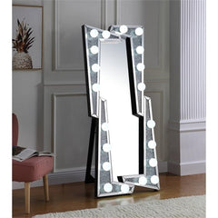Noralie Wall Mirror in Mirrored and Faux Diamonds