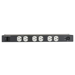 Lowell ACR-1507-GNLT PDU, 7x15A Outlets (Front/Rear), Gooseneck Lights, XLR
