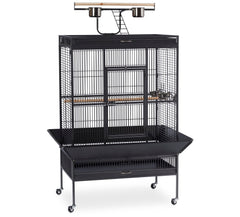 Pet Products Wrought Iron Select Bird Cage 3154BLK, Black Hammertone, 36-Inch by 24-Inch by 66-Inch