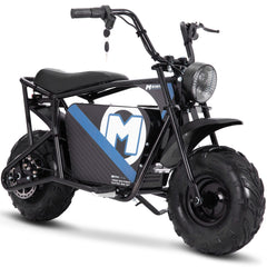 The MX electric scooter is prominently featured on a white background, highlighting its contemporary style and functionality.