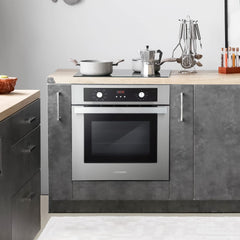 C51EIX 24 in. Lumin Collection 2.5 cu. ft. Electric Wall Oven, 8 Functions & Turbo True European Convection in Stainless Steel