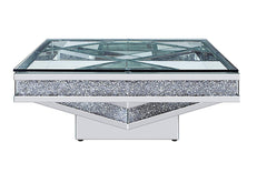 Coffee Table, Mirrored and Faux Diamonds