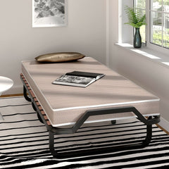 Fast Furnishings Rollaway Bed w/ Casters & Foam Mattress