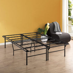 Queen 18 Inch High Rise Folding Metal Platform Bed Frame