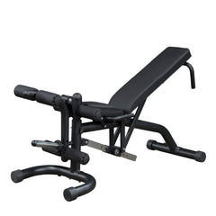 Multiple Angles Adjustable Weight Bench for Home & Commercial Gym (FID46) - Flat, Incline & Decline Bench for Workout Strength Training - Black