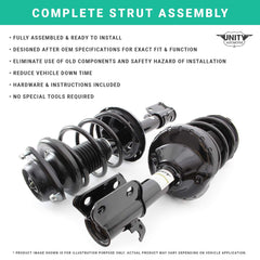 11148 Front Right Complete Strut Assembly Fits 2011-2018