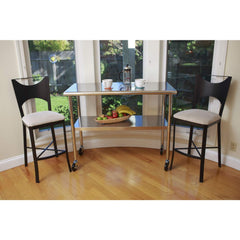 2x4 ft Stainless Steel Kitchen Prep Table w/ Casters