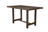 Alpine Furniture Emery Pub Table, 64 x 38 x 36, Brown