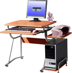FastFurnishings Compact Cherry Computer Desk