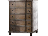 Baudouin 5 Drawer Chest in Weathered Oak