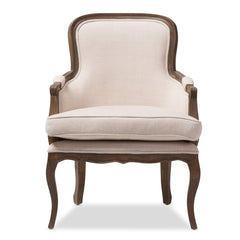 Napoleon Traditional French Accent Chair, Ash