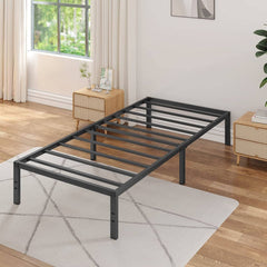 Twin 16 Inch Heavy Duty Metal Bed Frame 3000 lbs Cap