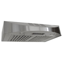 CHX3836SQBD-3 Brillia 36-inch Ductless Under Cabinet Range Hood, 3-Speed, 400 CFM, LED Lights, Baffle Filters, Stainless Steel