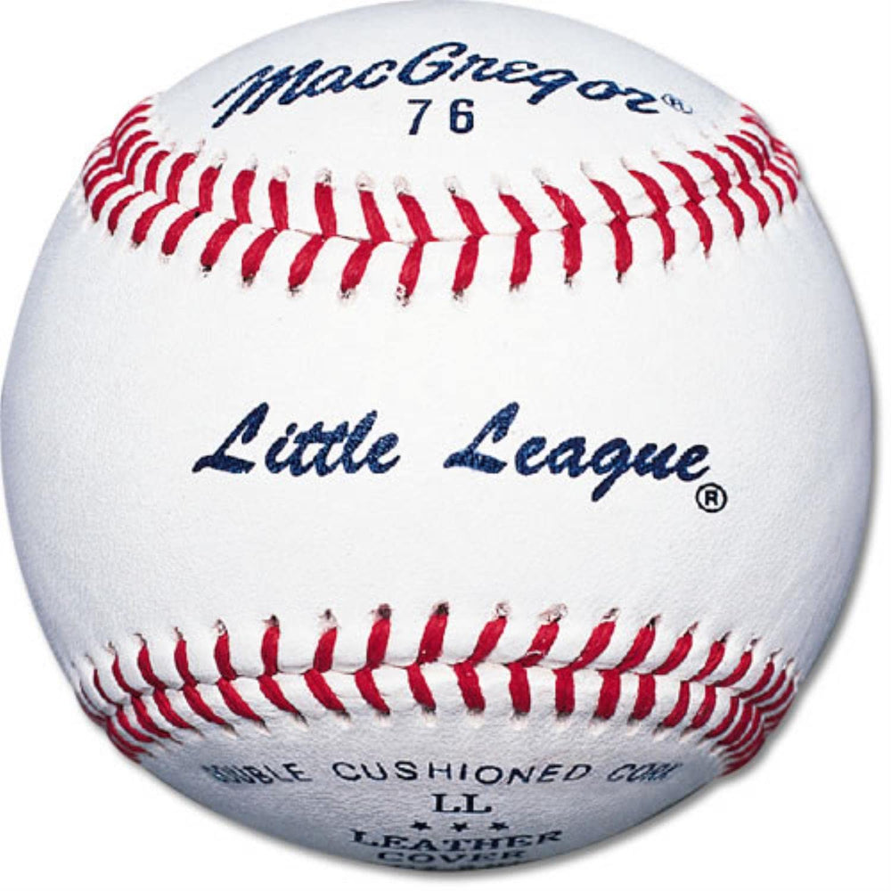 A baseball with the Little League logo, representing youth sports and community engagement.
