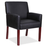 Full-Sided Arms Leather Guest Chair