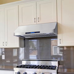 COS-QS90 36 in. Haven Collection 500 CFM Ducted Under Cabinet Range Hood, Touch Controls, LED Lights, Stainless Steel
