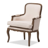 Napoleon Traditional French Accent Chair, Ash