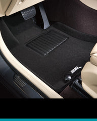 Custom Fit Elegant Floor Mat (Black) for 2015-2017 Toyota Camry/Camry Hybrid - 1ST Row 2ND Row