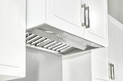 INX2636SQB-700-3 Built-in, Insert, Range, Hood, 3-Speed, 630 CFM, LED Lights, Baffle Filters, 36 Inch, Stainless Steel