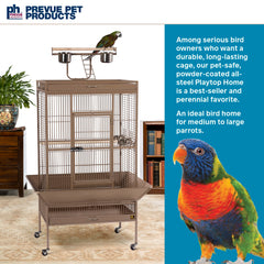 Pet Products Wrought Iron Select Bird Cage 3153COCO, Coco Brown, 30-Inch by 22-Inch by 63-Inch