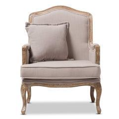 Constanza Accent Chair, 29.25Lx29Wx37.25H, Beige