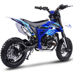 MotoTec Hooligan 60cc 4-Stroke Gas Dirt Bike Blue,46x12x24