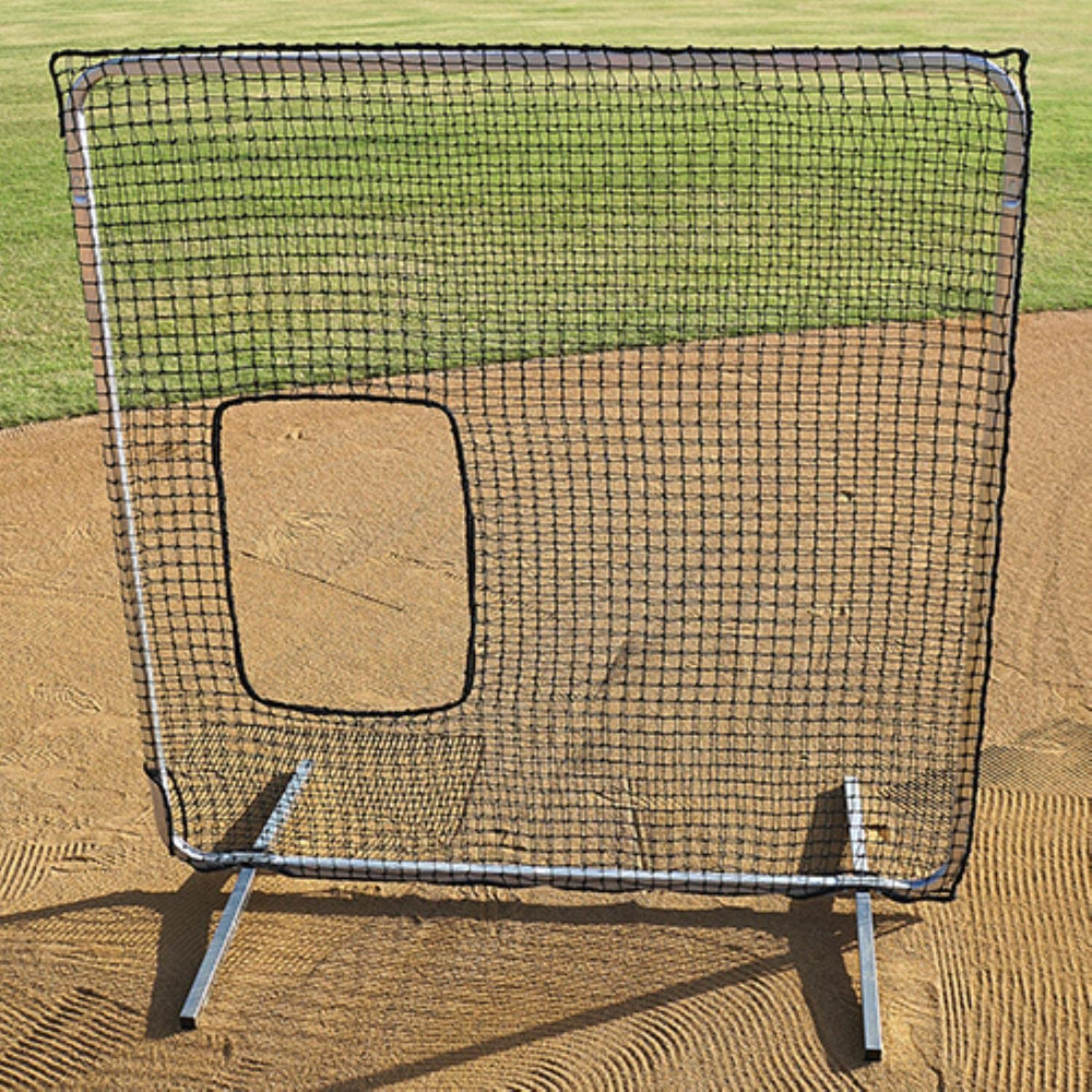 An image of a baseball screen with a baseball placed in the middle, emphasizing the sport's key element.