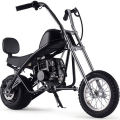 MotoTec 49cc Gas Mini Chopper V2, Pull Start Engine, 23 Mile Range, Black