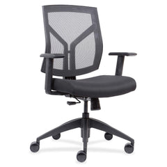 Mid-Back Chairs with Mesh Back & Fabric Seat