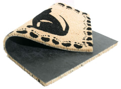 Vinyl Back Coir Doormat, Two Cats, 18-Inch by 30-Inch