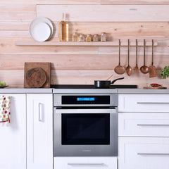 COS-C106SIX-PT 24 in. Lumin Collection 2.5 cu. ft. Electric Wall Oven, 8 Functions and True European Convection in Stainless Steel