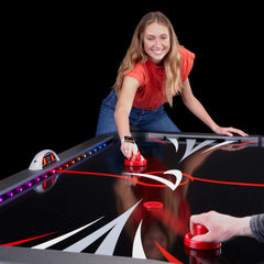 Fat Cat by  PRODUCTS Volt 7?LED Illuminated Air Hockey Table with Dual Motor Action for Faster Play, Automatic Scoring and Integrated Light System That Takes Game Play to The Next Level