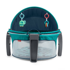 On-the-Go Baby Dome - Pixel Forest, portable travel play space with canopy and toys