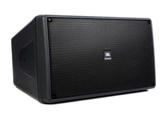 A JBL LSR305 active subwoofer, designed for high-quality sound reproduction in studio and home audio setups.