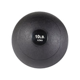 (BSTHB10) Dead Weight Slam Balls, Sand Fill Weighted Ball for Strength & Conditioning Training, Weights Loss, Wall Ball Workouts, Versatile Fitness Exercise Equipment - Black, 10lb
