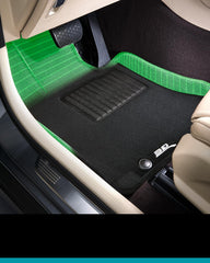 Custom Fit Elegant Floor Mat (Black) for 2015-2017 Toyota Camry/Camry Hybrid - 1ST Row 2ND Row