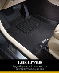 Custom Fit KAGU Floor Mat (BLACK) Compatible with MASERATI LEVANTE 2017-2018 - Full Set