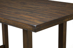 Alpine Furniture Emery Pub Table, 64 x 38 x 36, Brown