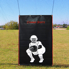 Heavy Duty Vinyl Baseball Softball Batting Cage Backstop Training Aid and Batting Cage Net Protector (4'x6')