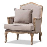 Constanza Accent Chair, 29.25Lx29Wx37.25H, Beige