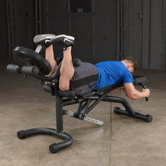 Multiple Angles Adjustable Weight Bench for Home & Commercial Gym (FID46) - Flat, Incline & Decline Bench for Workout Strength Training - Black