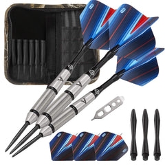 Viper by Products Sidewinder Tungsten Steel Tip Darts 23 Grams and Casemaster Realtree Hardwoods Deluxe Camouflage Dart Case