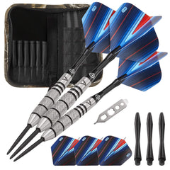 Viper Sidewinder Tungsten Steel Tip Darts 21 Grams and Casemaster Realtree Hardwoods Deluxe Camouflage Dart Case