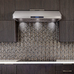 COS-QS48 48 in. Haven Collection 500 CFM Ducted Under Cabinet Range Hood, Touch Controls, LED Lights, Stainless Steel